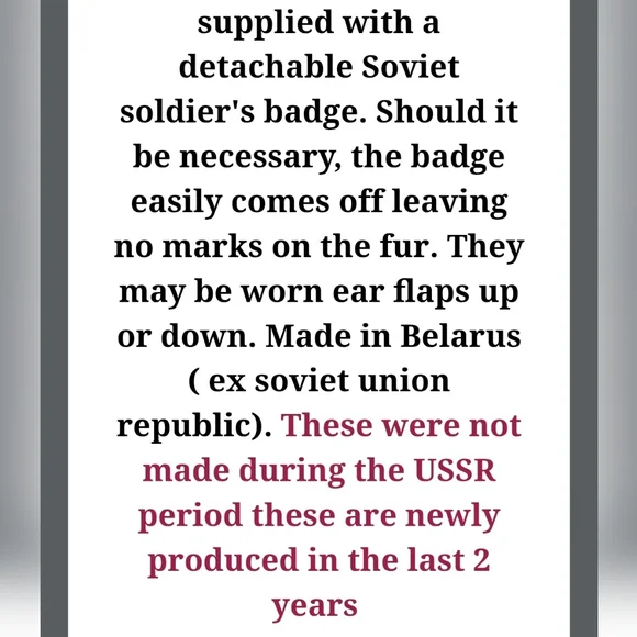 Black Faux Fur Russian Ushanka Hat - Picture 12 of 13